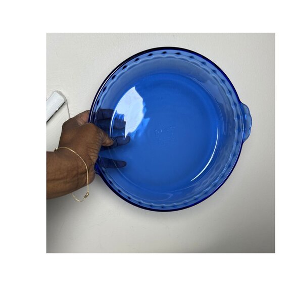 Pyrex Other - Vintage Pyrex Cobalt Blue Pie Plate 9.5 Inch No 229 | USA Made Glass Pie Dish